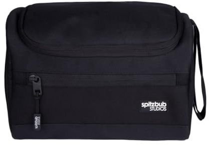 Spitzbub Kulturbeutel Kuturtasche zum aufhängen Reise Waschtasche (Schwarz)