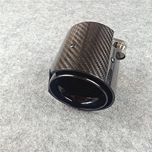 Auspuffblende Für F87 Für M2 Für F80 Für M3 Für F82 Für F83 Für M4 Für Länge 90mm Titan Schwarz Auto Endrohr Schalldämpfer Rohr Endrohre (Farbe : IN 70 OUT 92MM)