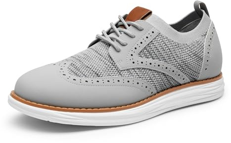 Bruno Marc Men's Mesh Sneakers Oxfords Lace-up Lightweight Casual Shoes,Size 13,8-Grey,SBOX2408M