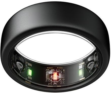Oura Gen3 Horizon Smart-Ring - Größe 11, Stealth | Wearable für Schlaf-, Herzfrequenz- und Fitnesstracking - Bis zu 7 Tage Akkulaufzeit - Kompatibel mit iOS/Android - Bestimme deine Größe vor dem Kauf