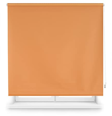 INTERBLIND | Tenda avvolgibile oscurante liscia di alta qualità - Tenda avvolgibile, dimensioni 120 x 230 cm larghezza per altezza - Tenda oscurante misura tessuto 117 x 225 cm - Tenda termica