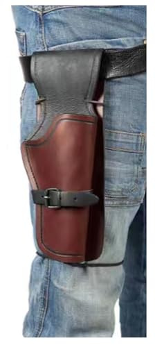 WSFZEG Mittelalterliche Oberschenkel Pistole Holster, Steampunk Vintage Revolver Holster Pirat Flintlock Holster Western Cowboy Revolver Tasche Renaissance Cosplay Kostüm Zubehör
