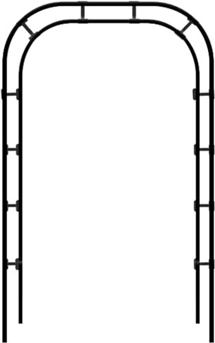 Arche de jardin ZCX pour plantes grimpantes, support de croissance, treillis métallique pour arche de jardin, arche de jardin noir/blanc/doré, décoration de jardin extérieur, décoration extérieure e