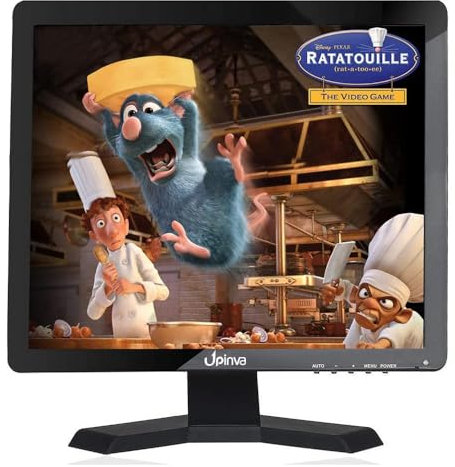 Upinva 17 Zoll (43,2 cm) Überwachungsmonitor unterstützt HDMI AV BNC VGA USB-Eingangsschnittstelle Anzeige der Kamera Eingebauter Lautsprecher Auflösung von 1280 x 1024