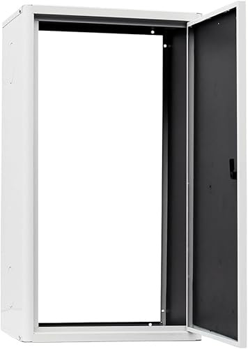 Copricaldaia Coibentato da Esterno e Interno in Lamiera Preverniciata Bianco-Grigio SP. 6/10 – Dimensioni 120x70x53cm - Con Kit di Montaggio, QR code Istruzioni e Pellicola Protettiva – con Chiave