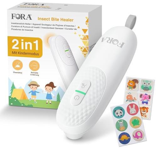 FORA Insect Bite Healer - Electric Bite Healer with Children's Mode Against Itching & Swelling After Mosquito Bites | Suitable for Children from 3 Years