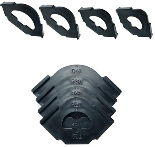 UNTERING 4Piece Woodworking Quick Locator Set for Precise R Angled and Radius Templates Routing Half Round Positioning Jigs Tools Woodwork Locator