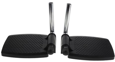 NIYANGLE Foot Pedal Pad Mobility Scooters and Made of Wheelchairs, for Universal Wheelchair Footplates Replacement Parts Sturdy Abs and Iron, Black Resisting External Impacts, Suitable