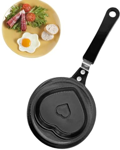 Générique Panoute da friggere antiaderente – Slanté a induzione senza bastoncino sacchetto di utensili da cucina, piccole pentole per fornelli a induzione, frittelle di uova, frittate