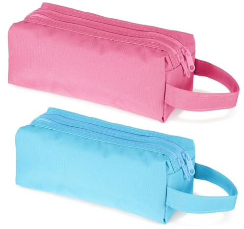 Elegaperma 2 Pcs Small Toiletry Bag, Waterproof Small Wash Bag, 20 x 8 x 7.5 CM Portable Mesh Shower Caddy for College Dorm Bathroom, Toiletries, Travel, Gym, Beach