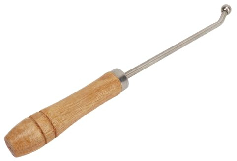 RiToEasysports Horn Posaune Trompete Reparatur Werkzeug Metall Kugelkopf Hals Pflege Instrument Zubehör für Blasmusiker Edelstahl, Buchenholz