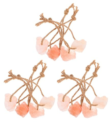 SHINEOFI Bloques de Sal Mineral Natural para Ganado y Ciervos para Granja, 12 Piezas de 30-50 G, Color Rosa de Montaña, Suplemento Mineral para Caballos, Vacas y Cabras, Mejora