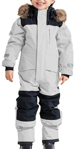 Vinteroverall för barn Vinter utomhus Heltäckande skiddräkt Vindtät Vattentät snöoverall Skiddräkter Småbarn Pojkar Flickor Kläder