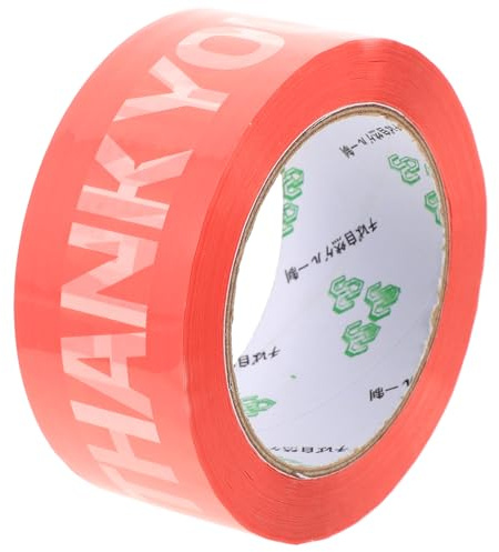 Yardwe Rosa Verpackungsband Selbstklebend mit Danke Schriftzug Kreatives Klebeband für Büro und Umzugskartons 1 Rolle