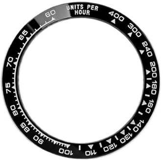ROUHO 38,5mm Lunette de Montre Insert de Céramique Anneau de Substitution Lumineux Inlay 30,5mm Pièce pour Rolex Cosmograph Daytona 116500