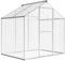 vidaXL Voliere Alu 178x122x194cm Vogelvoliere Vogelhaus Vogelkäfig Papagei