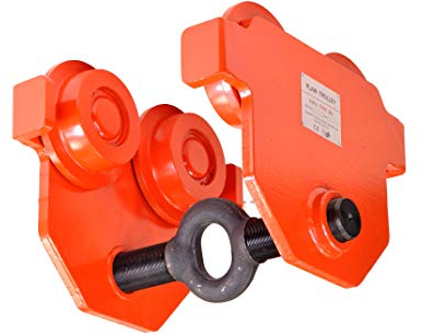 Pro-Lift-Werkzeuge Laufkatze 5000 kg Rollfahrwerk Öse in Gewindestange integriert Handfahrwerk Unterflansch 90 mm – 220 mm Flanschbreite Hallenkran Kettenzug 5 t Plain Trolley