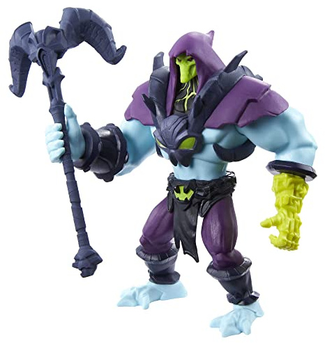 Masters of the Universe- He-Man and The Masters of the Universe Personaggio Skeletor Snodato da Collezione con Accessorio, Giocattolo per Bambini 4+ Anni, HBL67