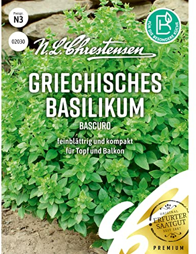Chrestensen Basilikum Bascuro Samen | Buschbasilikum, feinblätrig und kompakt