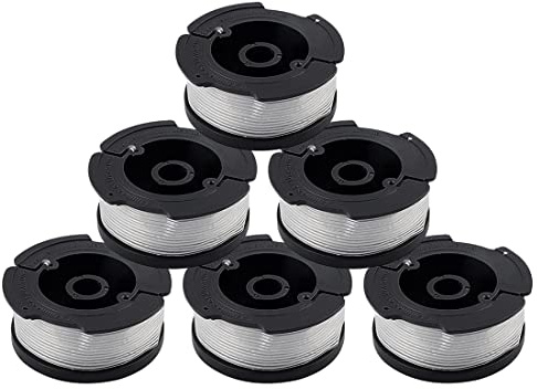 Confezione da 6 bobine di filo A6481 A6485 per decespugliatore Black Decker (6)