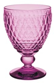 Villeroy & Boch - Boston Berry bicchiere da vino rosso, 200 ml, bicchiere da vino rosso in cristallo, lavabile in lavastoviglie, rosa