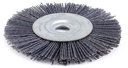 BomDog Roue de Polissage, Brosse Métallique Pour Perceuse, Brosse Métallique de Forage, Fil Abrasif, Tête de Fleur, Roue En Nylon Abrasif/A/110Mm