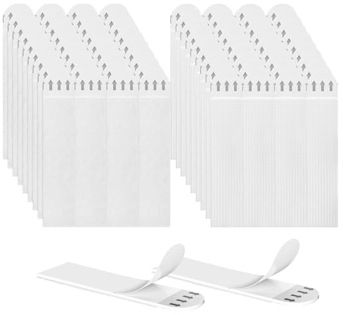 36 Coppie Appendi Quadri Senza Chiodi, Adesivi Per Quadri da Appendere, 10 x 2cm Adesivi Quadri Muro, Attaccare Quadri Senza Chiodi per cornici, Orologi da Parete, Specchi da Parete e Altro Ancora
