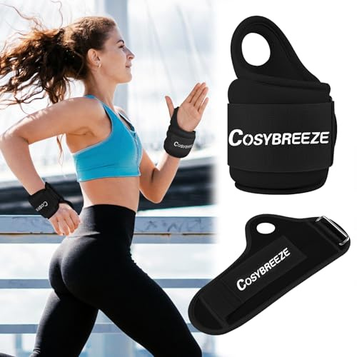 Cosybreeze Gewichtsmanschetten Hand Frauen Männer Gewichtsmanschetten Handgelenk Gewichte für Arme 3kg 1 Paar Handgewichte Armgewichte für Fitnessstudio, Bewegung, Laufen, Joggen, Schwarz