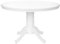 Table Ronde Salle à Manger Vintage 120 cm avec Pied Central en Bois Blanc Akron
