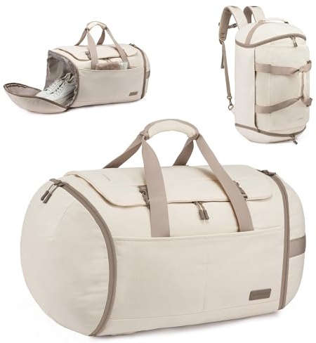 LOVEVOOK Sac de voyage, sac de sport, grand sac à dos, 60 l, bagage à main, sac à dos, avion, avec compartiment à chaussures, sac à dos de voyage, sac de voyage, sac de clinique, sac de maternité