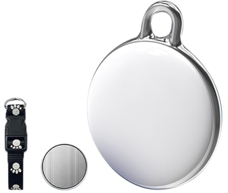 Joselin Hundetracker, Haustiertracker, Hundetrackinghalsband, Wasserdicht, IP65, Funktioniert mit Jedem Halsband (Android und IOS Universell), Rund