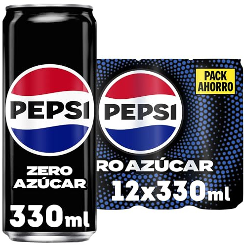 Pepsi Zero 330ml - MPK12 Lata + Lay'S Patatas Fritas Al Punto de Sal, 150g