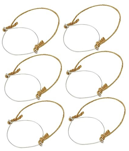 KICHOUSE 6piezas Soportes Inoxidable Para Colgar Tarros De De Yute Perfectos Para Decoraciones Rústicas y Bodas