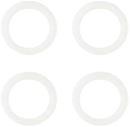4 Pack Gasket Seal Rings for Bialetti Moka Express Dama 3/4 Cups-Food Grade Silicone Gaskets, Replacement Silicone Sealing Rings-Aluminium Stovetop Coffee Maker Pot Accessories