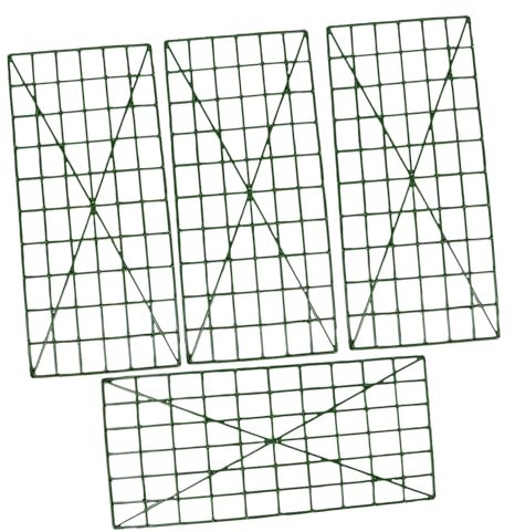 Mobestech 4pezzi Fiori Artificiali Supporto Parete Portafiori Decorazione Matrimonio Floreali Forniture Feste Composizioni Fioristiche