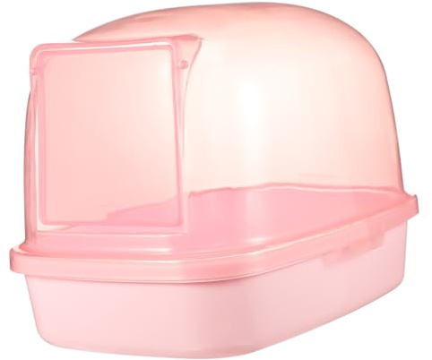 WOONEKY Chinchilla - Casa de baño de arena para mascotas, bañera de plástico para hámster con bordes lisos para un baño seguro y jugar para jerbos, erizos y hámsteres enanos