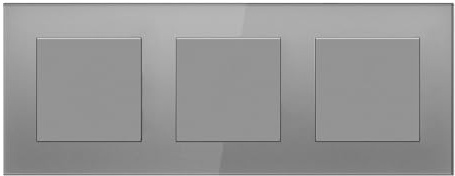 BSEED LIFE Interruttore della luce da incasso, 1 scomparto a 2 vie, 228 x 86 mm, moderno interruttore da parete con telaio in vetro, interruttore con morsetti per cavi e artigli, facile da montare