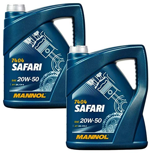 10L Mannol Safari SAE 20W-50 Motoröl Öl Mineralisch | Kompatibel mit 100NX (B13),121 I (DA),1310 Stufenheck (U, X),19 II Cabriolet (D53_, 853_),200SX (S13),300ZX (Z31),323 C IV (B