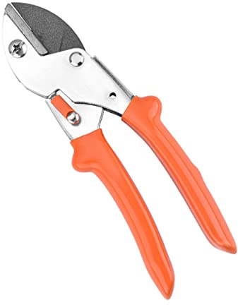 OEBUAFI Forbici da Potatura con Lama in Acciaio SK5, Manici Ergonomici e Blocco di Sicurezza, per Tagliare Arbusti di Rose, Siepi, Steli, Rami Leggeri (S)