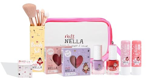 Miss Nella TASCHE DER WUNDER Das perfekte Geschenkset für Kosmetiktaschen für Mädchen, die sich wie eine Mama verkleiden wollen