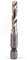 Akozon Drill and Tap Bit, HSS Tap Drill Bit M6 1/4 Hex Shank Drill & Tap Taper Drill Bits Power Tool Part, Tapping Drill Bit Set Drill Tap Bit