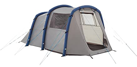 Eurohike Genus 400 Air Tent for 4 People with Porch and Living Area, 4 Man, Inflatable, Easy to Pitch, Tunnel, Sewn In Groundsheet, Family Camping, Festivals, Weekend Trips, 3000mm HH, Grey