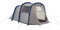 Eurohike Genus 400 Air Tent for 4 People with Porch and Living Area, 4 Man, Inflatable, Easy to Pitch, Tunnel, Sewn In Groundsheet, Family Camping, Festivals, Weekend Trips, 3000mm HH, Grey