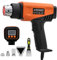 LCD Heat Gun 2000W,Heavy Duty Industrial Hot Air Gun,Adjustable Temp 50-650℃, 2 Heating Modes,1.5S Fast, Overload Protection,Paint Stripping Wood,Shrinking,Bending PVC Pipe-2 Meter Long Cord