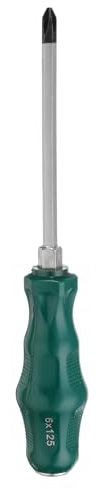 QUARKZMAN PH2 Tournevis Phillips Tournevis Cruciforme #2 8.9 Magnétique Tournevis de Démolition 4.9 CR-V avec Poignée Ergonomique pour Réparations DIY, Vert