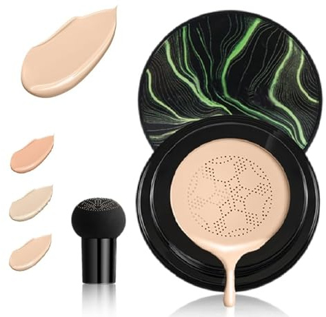2025 Air Cushion CC Cream - New Beauty Cream, BB Cre-am with Hydrating & Brightening Formula, Cushion Foundation Concealer Makeup for Even Skin Tone, Perfect for Everyday Use (Nude color, 1)