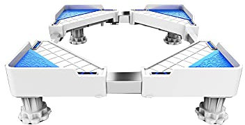 Waschmaschine Sockel Untergestell, 4/8 Starke Beine Tragbarer Waschmaschinensockel Verstellbarer Trockner-Kühlschrankständer Sockelbreite 43-65 cm Länge 50-72 cm Kühl-Gefrierschrankständer Stent für