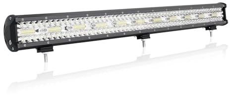 Willpower Rampe LED 79cm 660W Barre LED 12V 24V pour 4x4 Voiture Quad | LED Light Barre Lumineuse 6000K Blanc, Étanchéité IP67, pour Camion Tracteur Offroad Véhicule Bateau ATV
