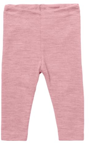 Engel Natur | Merino Baby Leggings | 100% Wolle (kbT) | IVN-Best Zertifiziert (DE/NL/SE/PL, Numerisch, 74, 80, Rosenholz Melange)