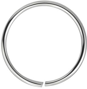 Monster Piercing | 9K Gold | Nasenring Nasenpiercing 22 Gauge - 6MM Durchmesser | offener Nasenring | Nase Piercing Frauen Männer